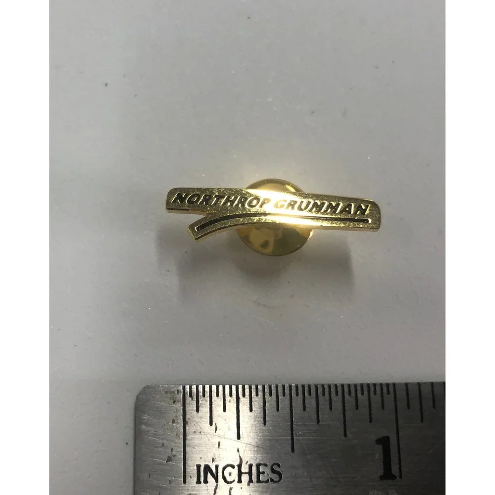 Northrop Grumman Logo Lapel Pin Gold Tone Corporate Aerospace Badge